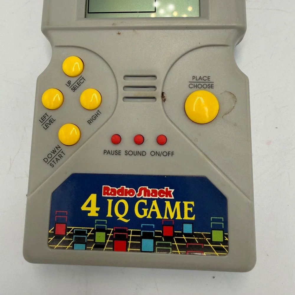 Vintage Radio Shack 4 IQ Game Handheld Electronic LCD Console 60-2474 Tested
